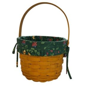 Longaberger 1996 fruit‎ basket large vintage EUC